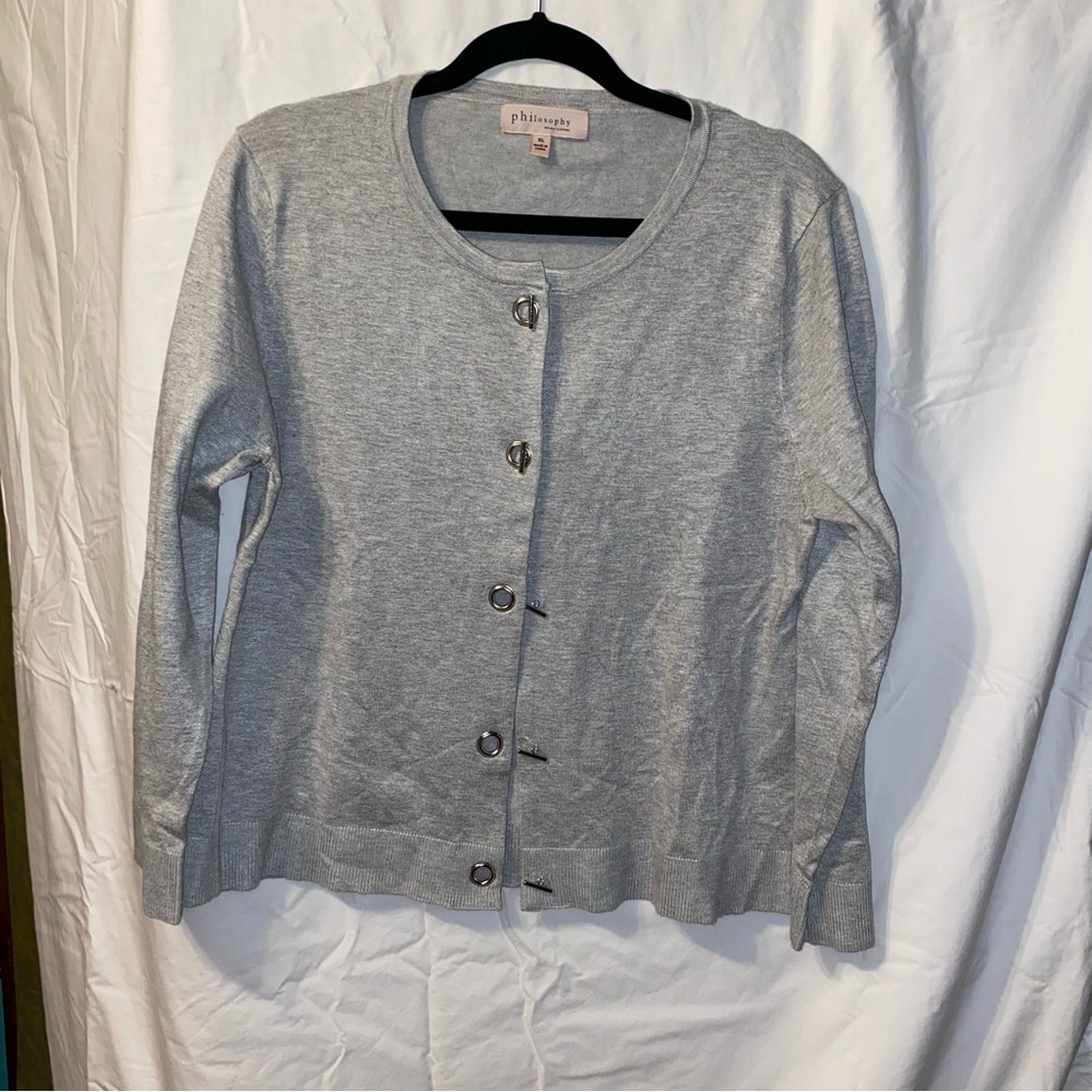 Philosophy gray sweater
